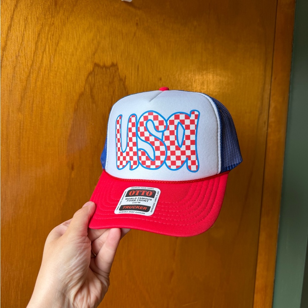 USA Trucker Hat - Red, White & Blue